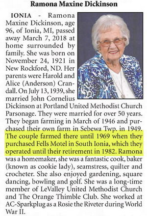 Fells Motel - Mar 18 2018 Former Owner Passes Away (newer photo)